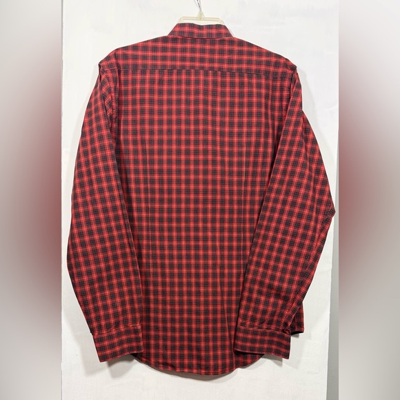 Zara Red and Black Plaid Men's Shirt Size    Large - Picture 6 of 7
